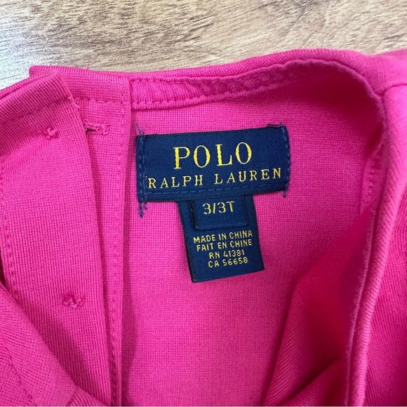 POLO Ralph Lauren Toddler Girl Sleeveless Pink Dress Size 3 T Preppy Classic - Picture 8 of 10